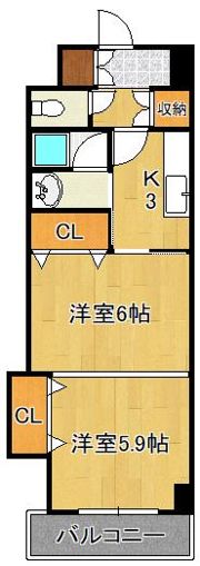 グランディ下曽根の間取り画像