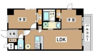 JUTOWERFRONT亀沢の間取り画像