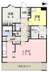フォレストビュータワー鹿田町壱番館の間取り画像