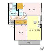 パレオ A棟の間取り画像