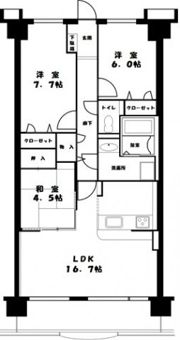 サントノーレ西市の間取り画像