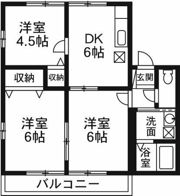 ハイム連取Bの間取り画像