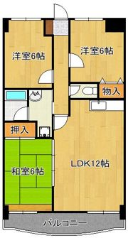 ジョイフル桧垣の間取り画像