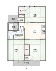 瀬戸ハイツB棟の間取り画像