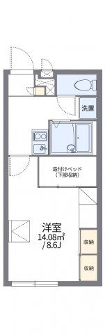 レオパレス昴555Aの間取り画像