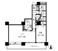 リバーポイントタワーの間取り画像