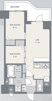 スプランディッド大島の間取り画像