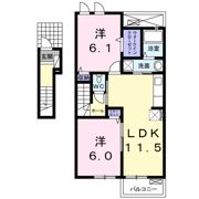 シャローム 中学校通りの間取り画像