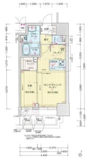 プレサンス塚本ミッドネクストの間取り画像