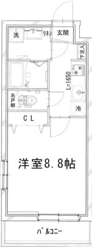 エムズコート四谷の間取り画像