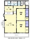 Tフラッツの間取り画像