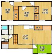 千防三丁目戸建の間取り画像