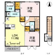 アスター Aの間取り画像