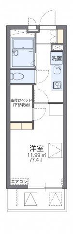レオパレスひまわりの間取り画像