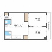 江坂グランドハイツ北の間取り画像