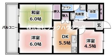 広陽ハイツの間取り画像