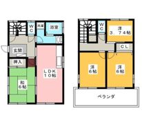 譲原一戸建Aの間取り画像