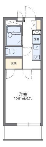 レオパレスDの間取り画像