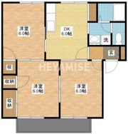 サンハイツ平山Bの間取り画像