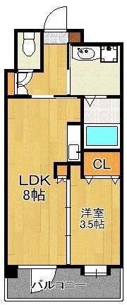 ニューサンリバー14番館の間取り画像