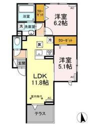 パセオコーワⅡの間取り画像