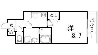 ラージヒル神戸駅西の間取り画像