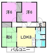 スプリングスヒル中央の間取り画像