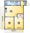 第二若木コーポの間取り画像