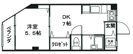 離宮前グリーンハイツの間取り画像