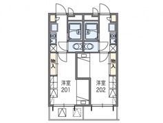 レオパレスル・コントワールⅡの間取り画像