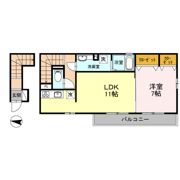 セジュールラック 西館の間取り画像