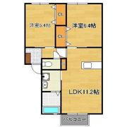 グランフィール華里の間取り画像