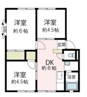 昭英ハイツAの間取り画像