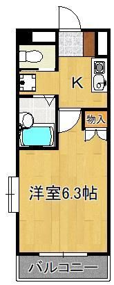 ヨークス本城の間取り画像