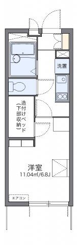 レオパレス府庁前の間取り画像