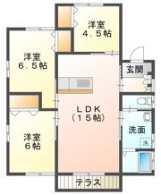 蒲池貸家の間取り画像