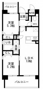 WESTIN ISHIUCHIの間取り画像