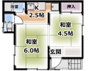 門真市野里町貸家の間取り画像