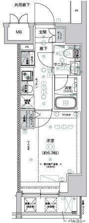 CREST TAPP新横浜の間取り画像