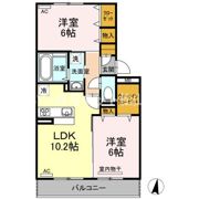 D-room椿 B棟の間取り画像