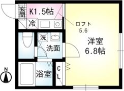 セレーノ田浦Ⅰの間取り画像