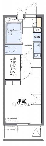 レオパレスアスリートⅡの間取り画像
