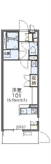 レオネクスト中川Ⅲの間取り画像