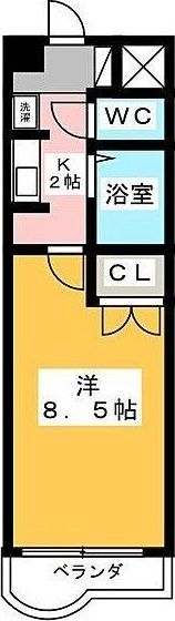 エトワール阿由知B棟の間取り画像