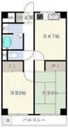 フローライト豊里Ⅰの間取り画像
