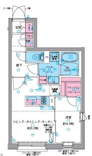 GENOVIA鵜の木の間取り画像