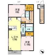 ソシアⅡの間取り画像