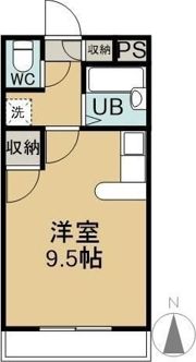 メモリアルハイツの間取り画像