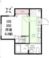 ハーミットクラブハウス大口ⅡB棟の間取り画像