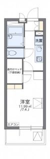 レオパレスリベル中浦和の間取り画像